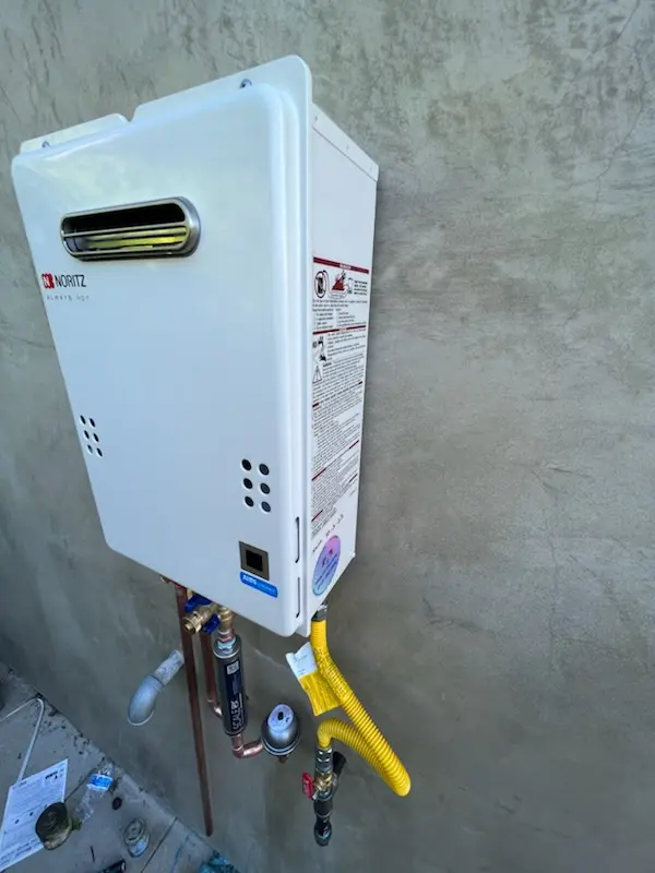 Tankless water heater installation for Bahama View homes